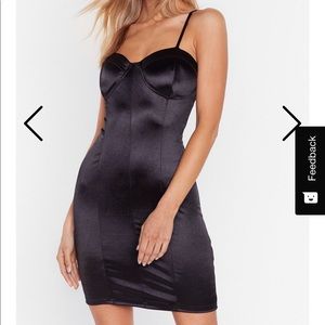 Satin bodycon dress